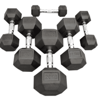 Wholesale-Hex-Rubber-Dumbbell-Crossfit-10kg-Dumbbell